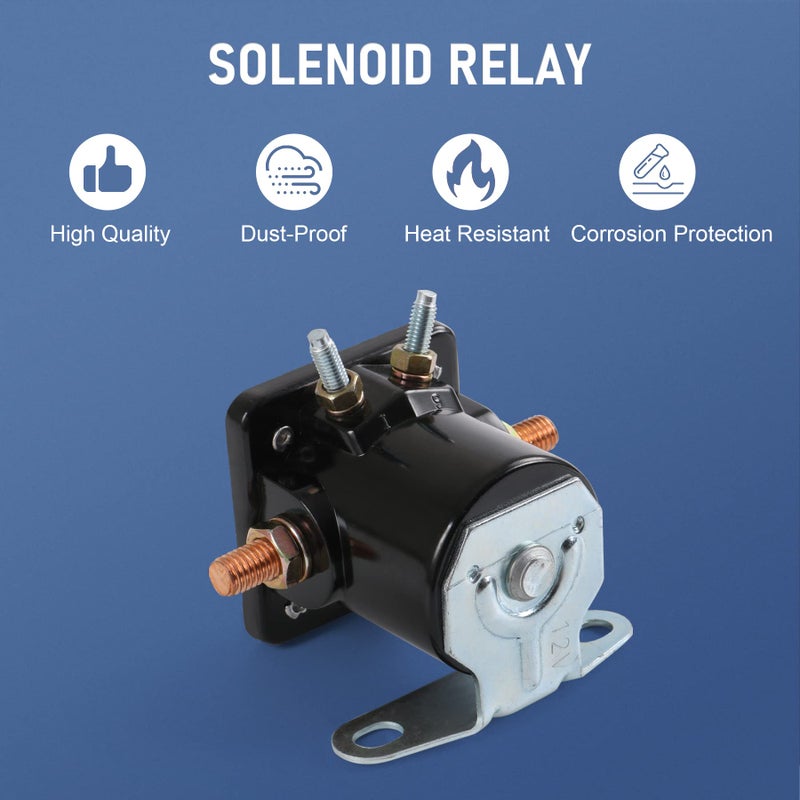 JDMSPEED New Starter Solenoid Relay SW-3 Replacement for Ford Jeep Lincoln Mercury 1958-1991 Replaces C6AF, C7AF, C3912, C9AF, D2AF11450AA, 50-430, B-6A-11450A SW3 12V Black - Image 5